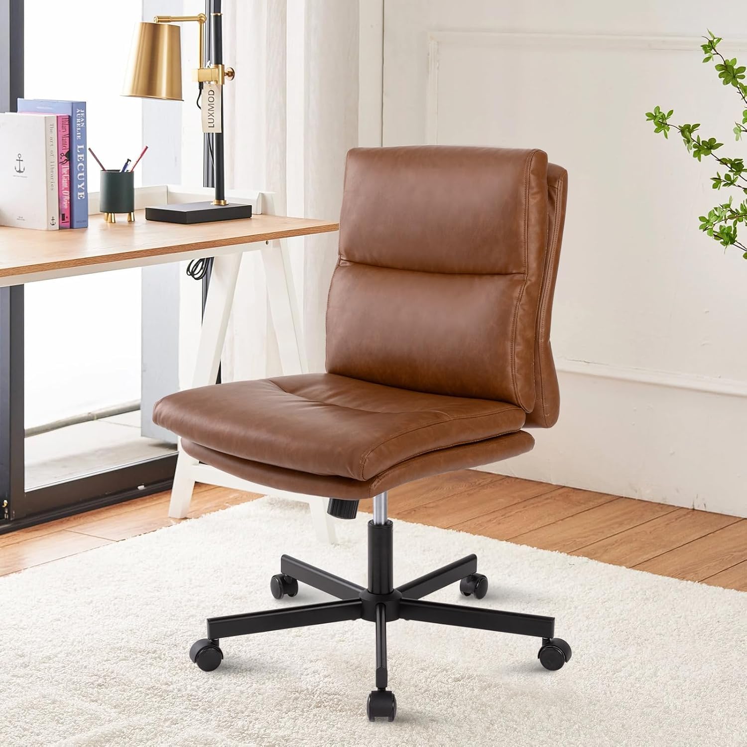 Task Chair Mid Back - Armless Desk Chair, Mid-Back Criss Cross