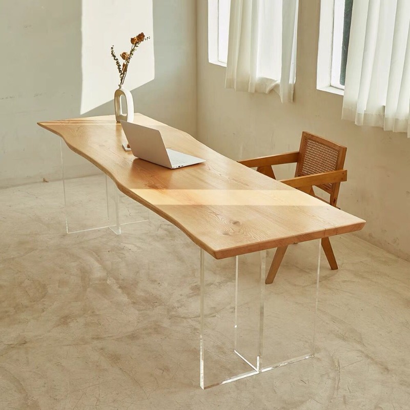 Nordic Solid Wood Acrylic Floa - Office Furniture And Desks recension och pris