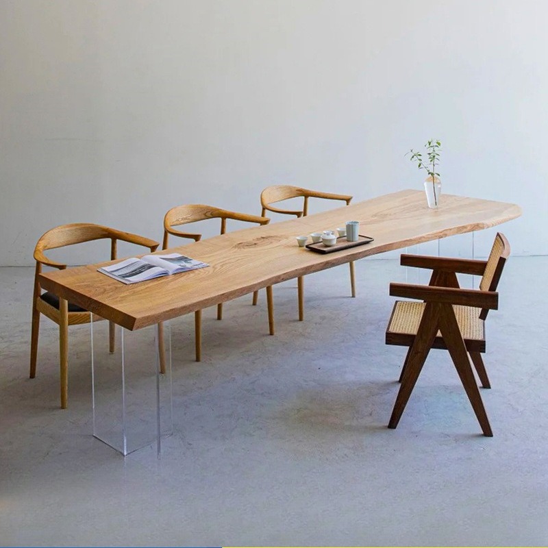 Nordic Solid Wood Acrylic Floa - Office Furniture And Desks recension och pris