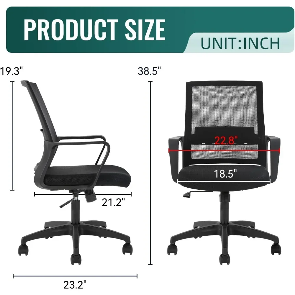 Ergonomic office chair, mid-ba - Task Chair Mid Back recension och pris