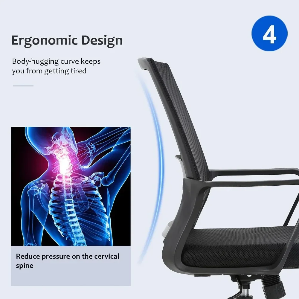Ergonomic office chair, mid-ba - Task Chair Mid Back recension och pris