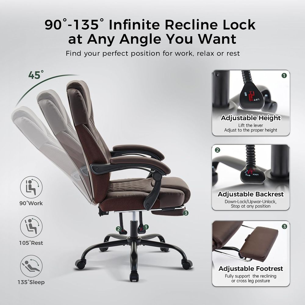 Office Chair,Big and Tall Offi - Office Furniture Ergonomic recension och pris