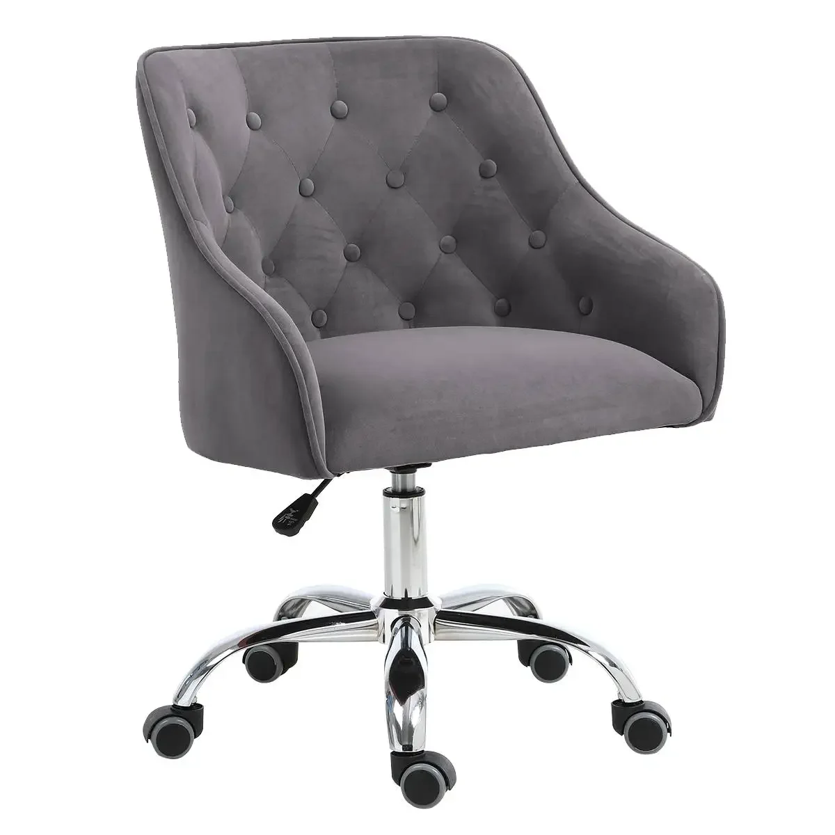 87CM Velvet Office Chair Desk  - Task Chair Mid Back recension och pris