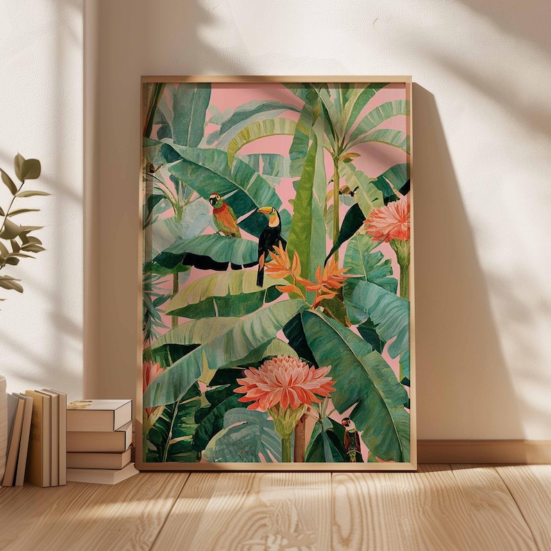 1pc Retro Tropical Canvas Post - Office Furniture Modern recension och pris