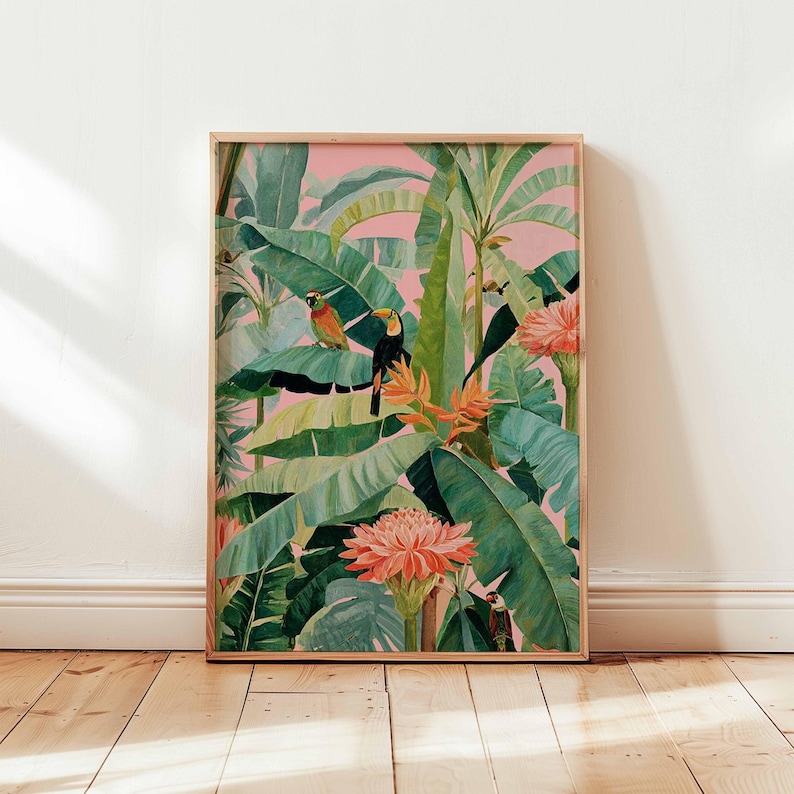 1pc Retro Tropical Canvas Post - Office Furniture Modern recension och pris