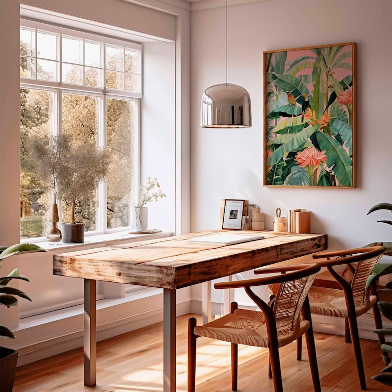 1pc Retro Tropical Canvas Post - Office Furniture Modern recension och pris