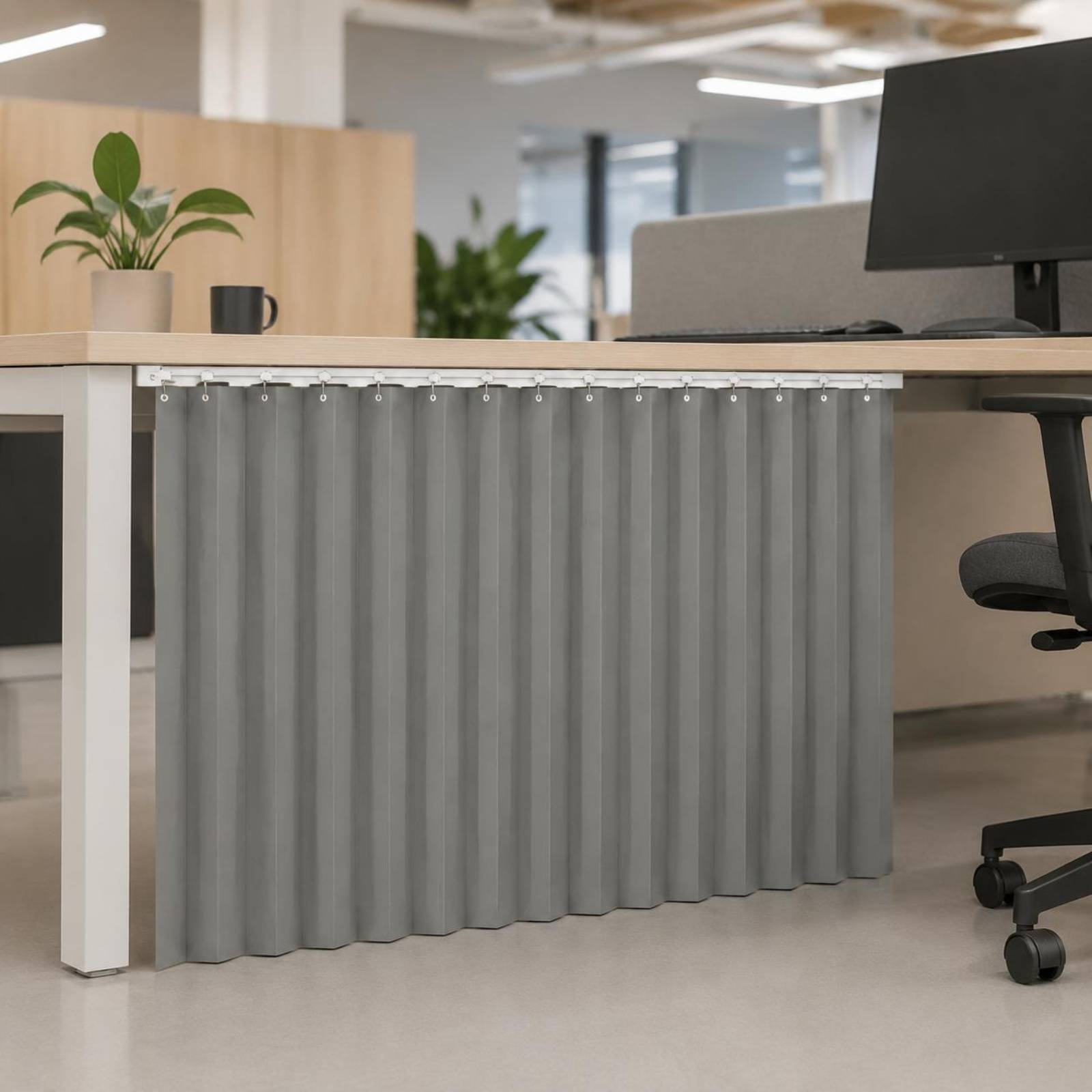 Desk Privacy Curtain Wind Bloc - Office Furniture And Desks recension och pris