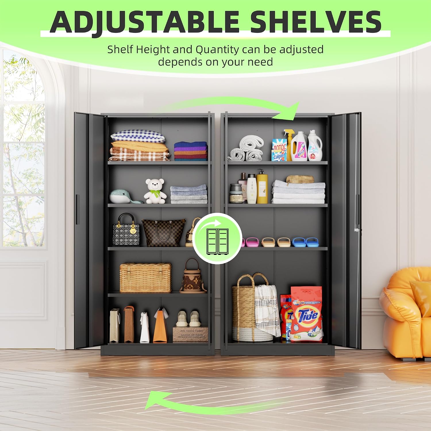 Tall Metal Storage Cabinet Org - Office Furniture Modern recension och pris