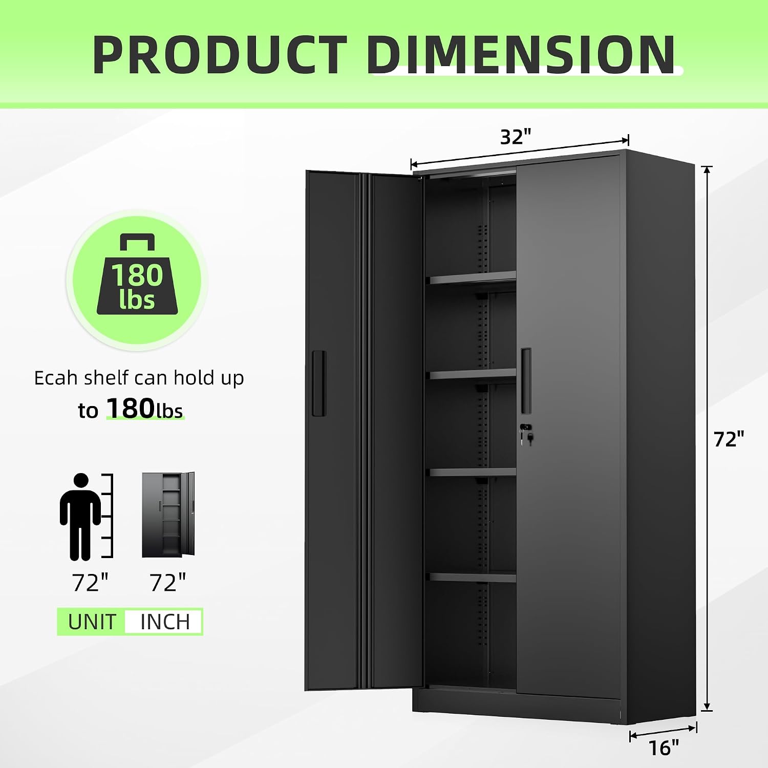 Tall Metal Storage Cabinet Org - Office Furniture Modern recension och pris