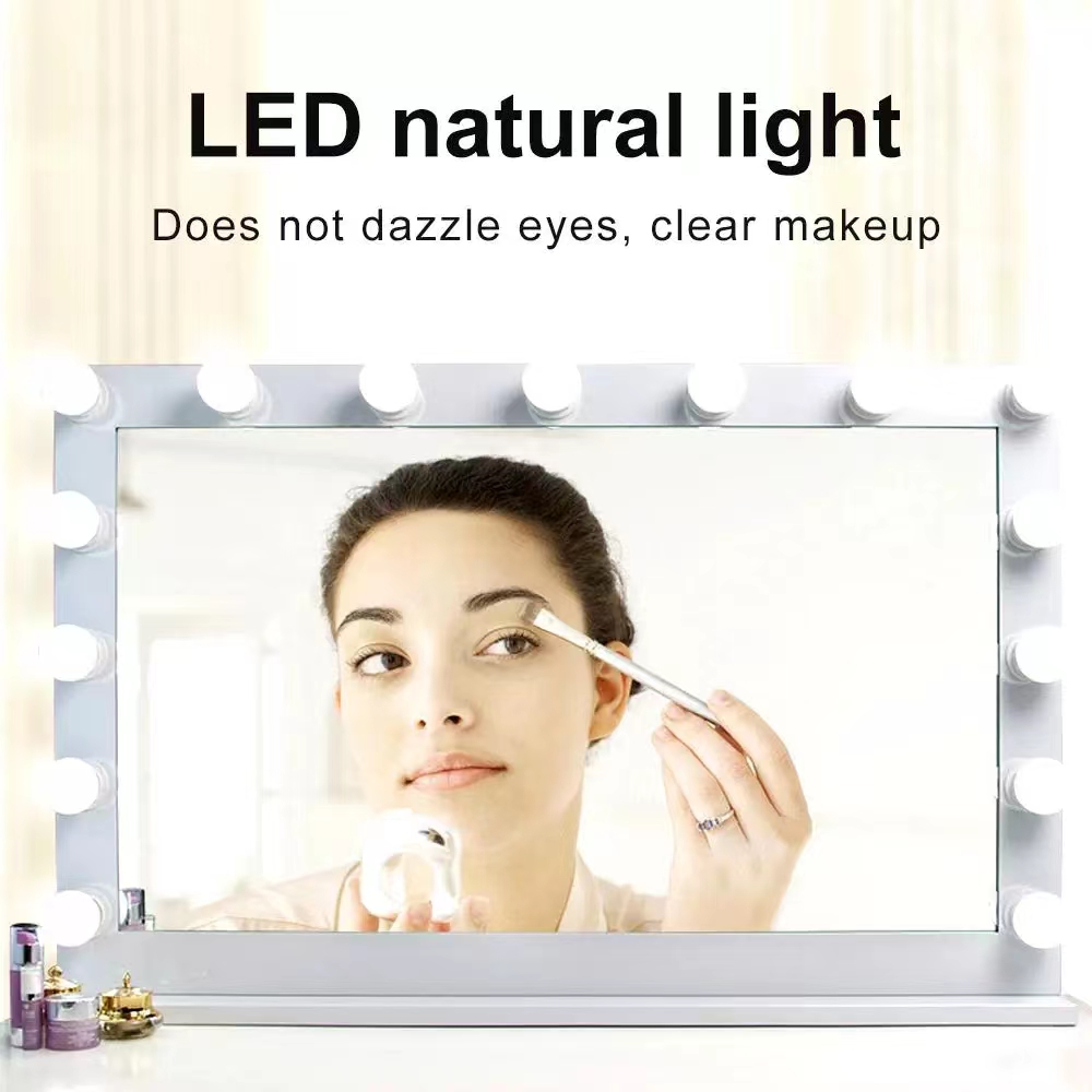 LED Light Paste Mirror Makeup  - Office Furniture Modern recension och pris