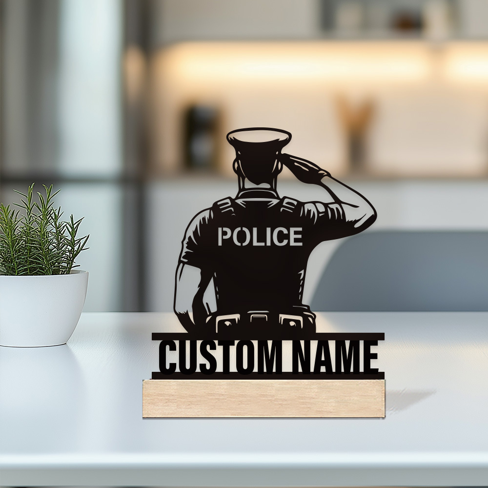 Personalized Metal Police Badg - Office Furniture Modern recension och pris