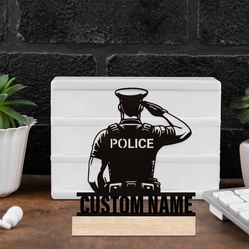 Personalized Metal Police Badg - Office Furniture Modern recension och pris