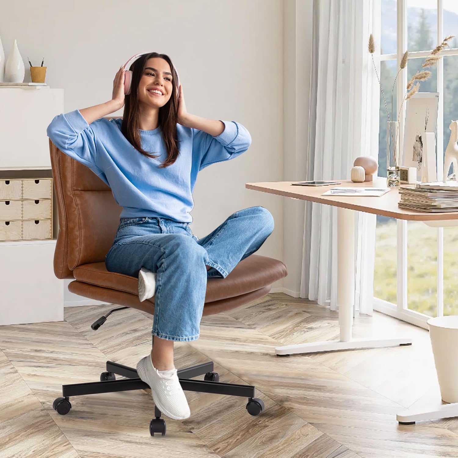 Armless Desk Chair, Mid-Back C - Task Chair Mid Back recension och pris