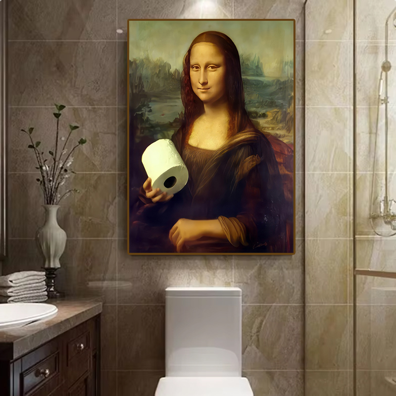 1pc Funny Abstract Bathroom To - Office Furniture Modern recension och pris