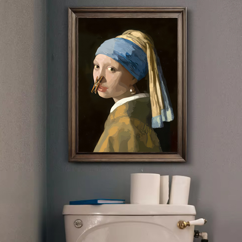 1pc Funny Abstract Bathroom To - Office Furniture Modern recension och pris