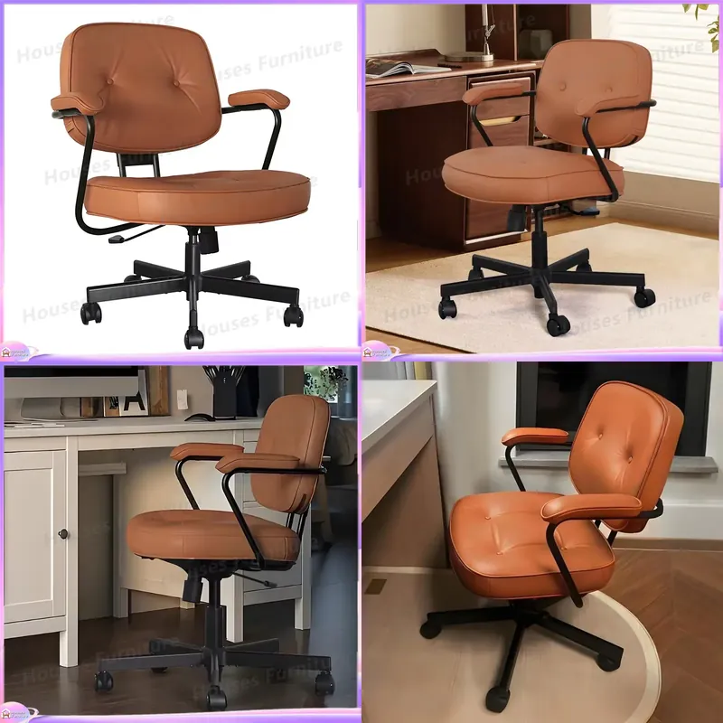 Modern Ergonomic Leather Offic - Task Chair Mid Back recension och pris