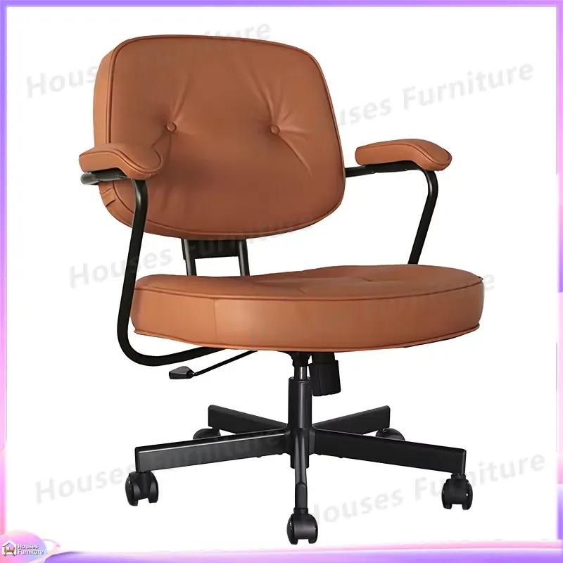 Modern Ergonomic Leather Offic - Task Chair Mid Back recension och pris