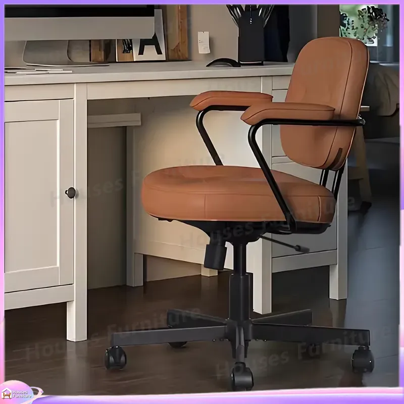Modern Ergonomic Leather Offic - Task Chair Mid Back recension och pris