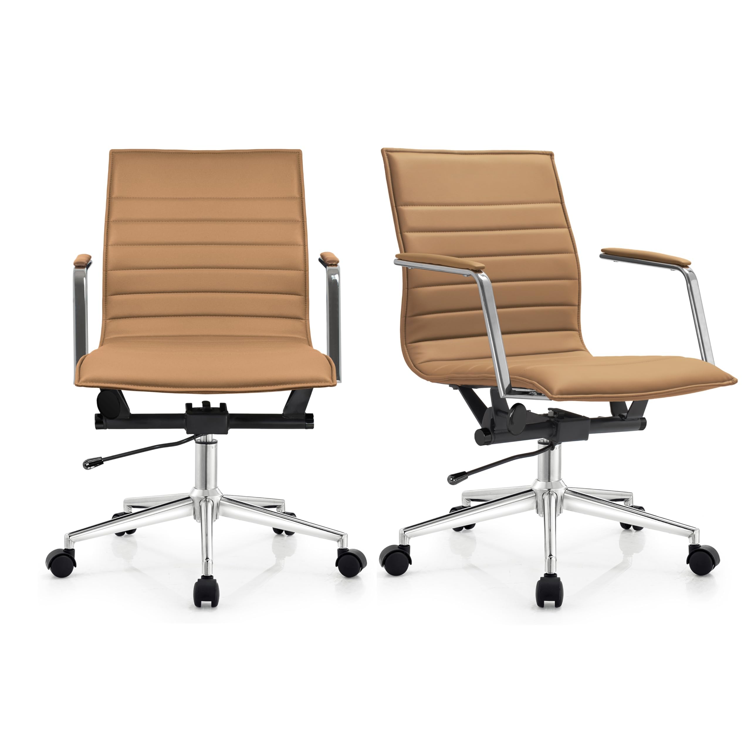 Set of 2 Modern Office Desk Ch - Task Chair Mid Back recension och pris