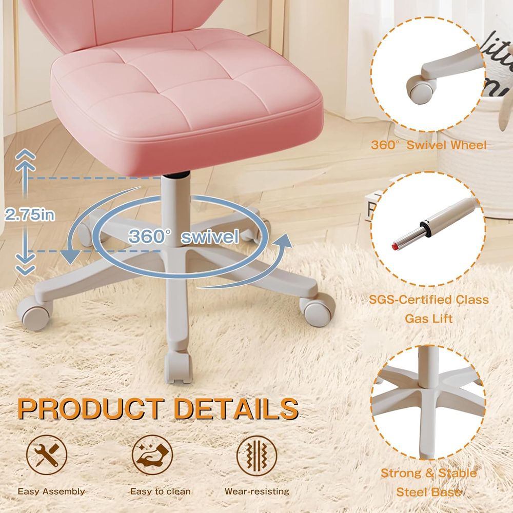 Plush Swivel Office Chair with - Office Furniture Modern recension och pris