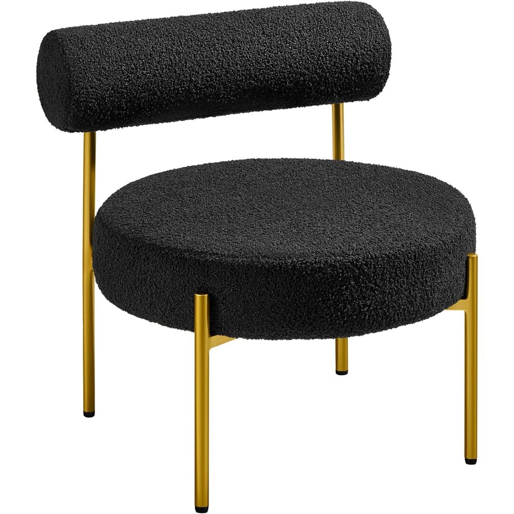 Elegant Vanity Chair with Gold - Office Furniture Modern recension och pris