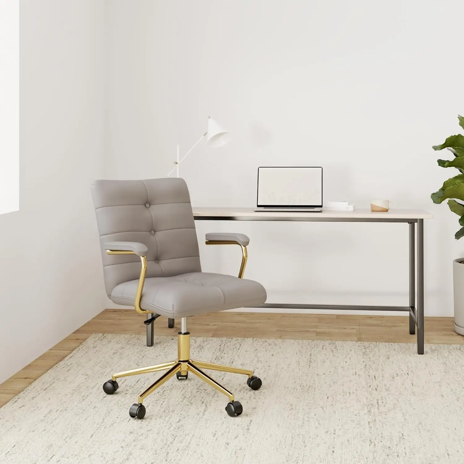 Velvet Home Office Desk Chair, - Task Chair Mid Back recension och pris